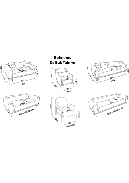 Boheems Berjer Koltuk fırsatları