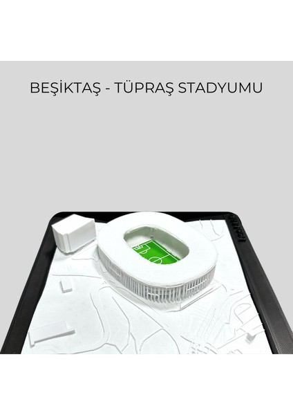 Beyaz Renkli Beşiktaş Stadyumu Temalı Dekoratif Ürün modelleri