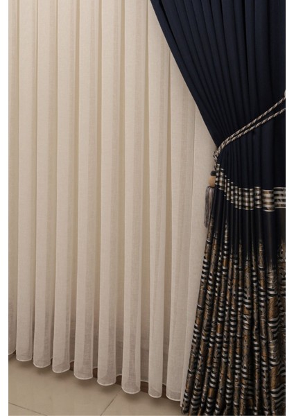 1-3 Sık Pile Foldet Model Tül Perde, Kırık Beyaz Ütü Istemeyen Tül Perde modelleri