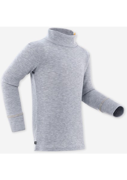 Lugik Bebek Sıcak Tutan Üst Kayak Termal Içliği - Gri - Warm