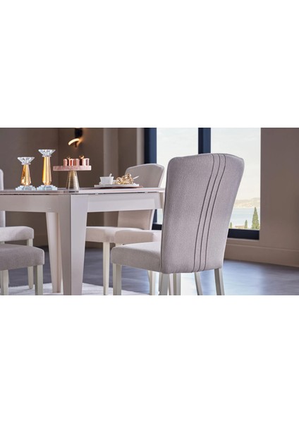 Blln Nadia 6359 2 Li Sandalye Opak Byz /moyeı Krem indirimleri