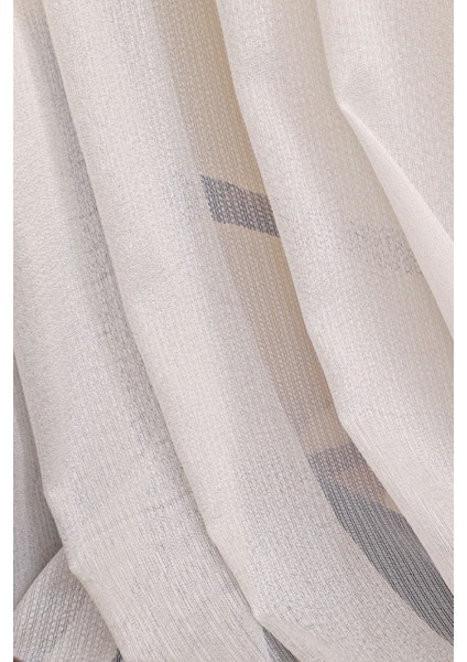 1-3 Sık Pile Çizgili Model Tül Perde,dikey Çizgili Kırık Beyaz Ütü Istemeyen Tül Perde fırsatları