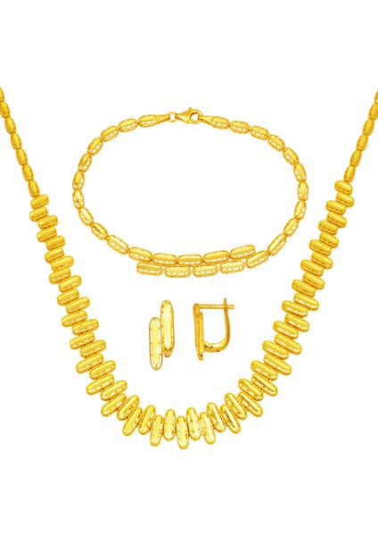 Ajda Tasarım Taşsız Altın Takı Seti