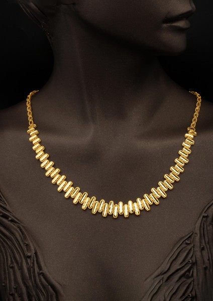 Ajda Tasarım Taşsız Altın Takı Seti modelleri