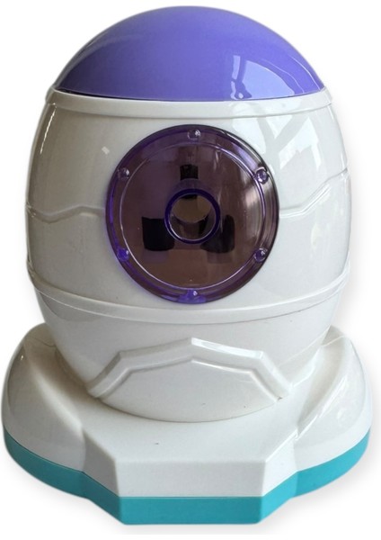 Sevimli Ufo Tasarımlı Masa Üstü Kollu Kalemtraş, 4 Farklı Renk Seçeneği, Çıkartma Hediyeli modelleri