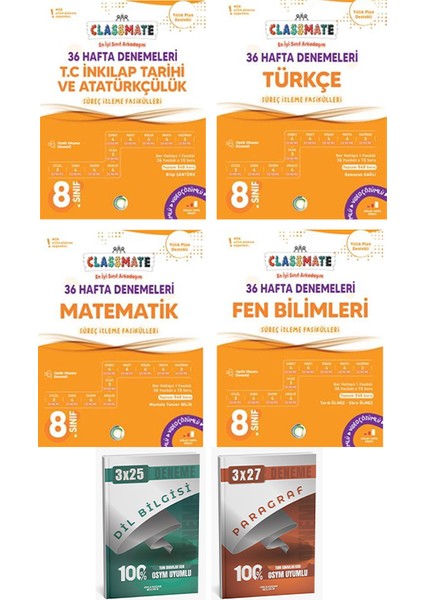 Anla Kazan + Okyanus 2026 Lgs 36 Hafta Tüm Dersler + Paragraf Dil Bilgisi Deneme 6 Lı Set