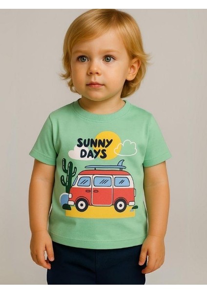 Erkek Bebek Sunny Days Baskılı T-Shirt