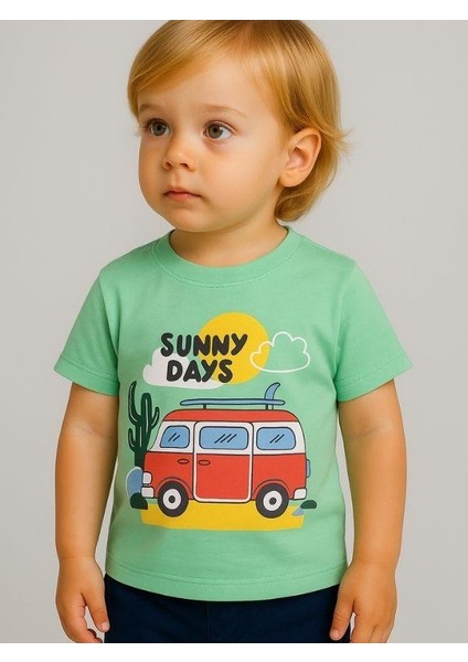 Erkek Bebek Sunny Days Baskılı T-Shirt fiyatları