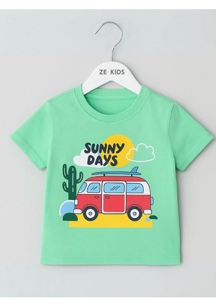 Erkek Bebek Sunny Days Baskılı T-Shirt modelleri