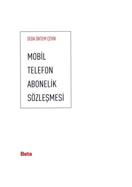 Mobil Telefon Abonelik Sözleşmesi