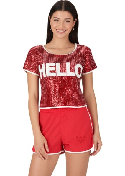 Kadın Plaj ve Deniz Şortu Günlük Hızlı Kurur Esnek Cepli Bağcıklı Rahatkesim OPKPDS26OPMOD151