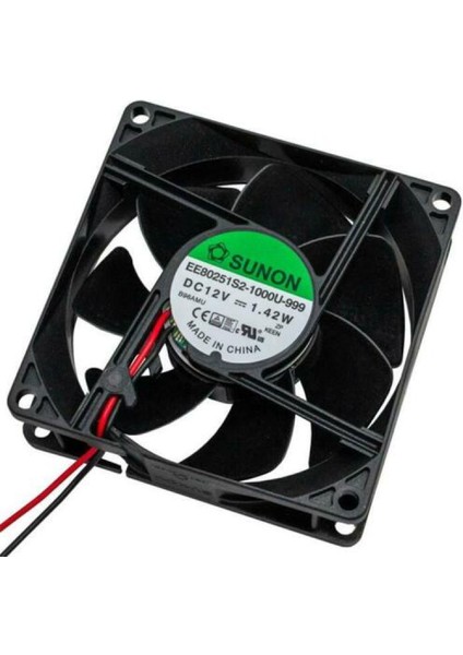 EE80251S2-1000U-999 ,80X25 12VDC 37-Cfm 2-Kablo Fan