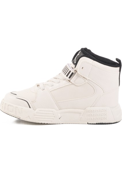 Beyaz Cırtlı Bilek Boy Erkek Çocuk Sneaker King Uzun F fiyatları