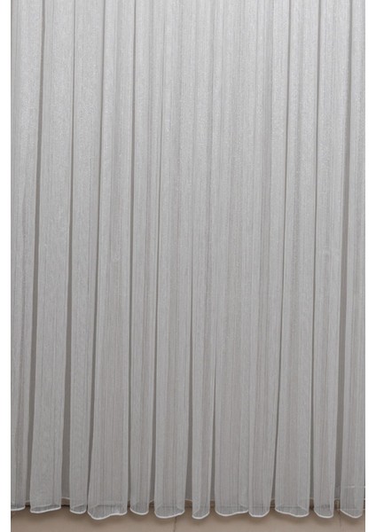 Pilesiz Düz Dikiş Gümüş Çizgili Model Tül Perde, Gümüş Gri Ütü Istemeyen Tül Perde fırsatları