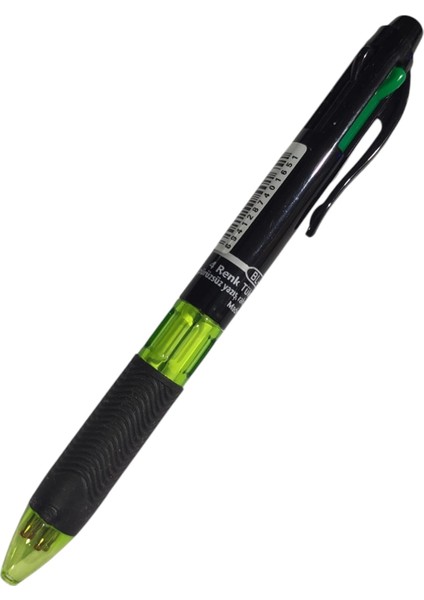 4 Renkli Tükenmez Kalem - Yeşil