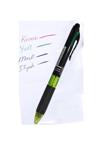 4 Renkli Tükenmez Kalem - Yeşil fiyatları