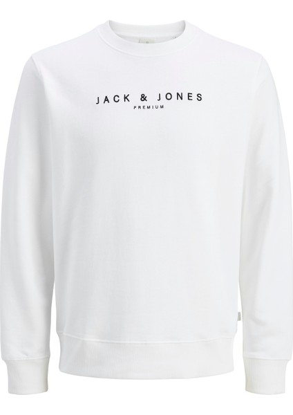 Jack Jones Premium Yazılı Bisiklet Yaka Erkek Sweatshirt 12283436