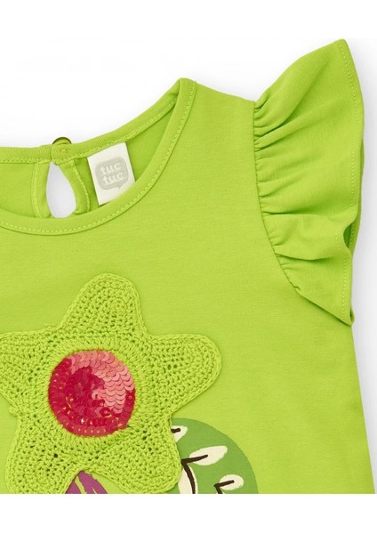 Kız Çocuk Yazlık Işlemeli Tişört modelleri