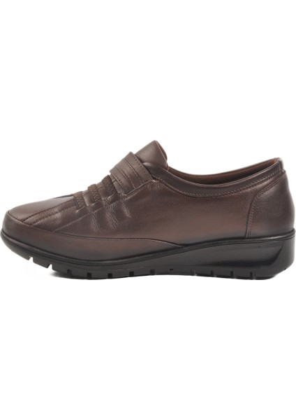 Kahve Hakiki Deri Kadın Casual Ayakkabı fiyatları