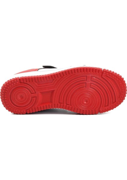 Siyah Kırmızı Cırtlı Erkek Çocuk Sneaker indirimleri