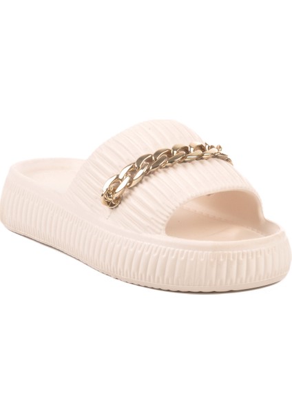 Ekru Eva Kadın Terlik modelleri