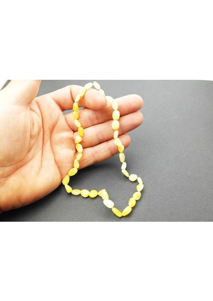 Limon renkli Damla Kehribar Bebek Kolye fiyatları