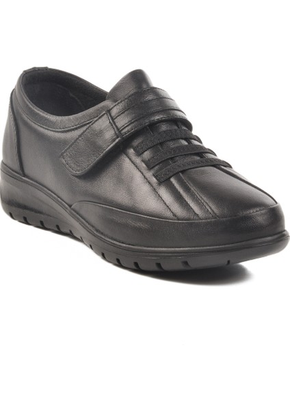 Siyah Hakiki Deri Kadın Casual Ayakkabı modelleri