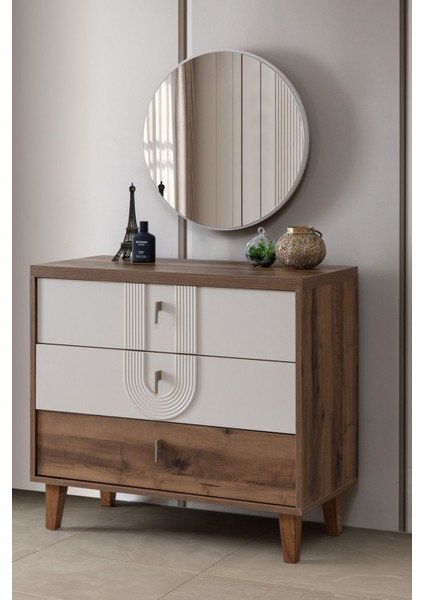 Şifonyer, Megan Çekmeceli Aynalı Şifonyer