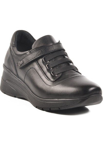 Siyah Hakiki Deri Kadın Casual Ayakkabı modelleri