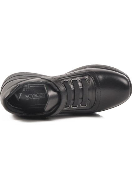 Siyah Hakiki Deri Kadın Casual Ayakkabı fırsatları