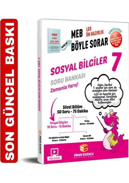 Sinan Kuzucu 7. Sınıf Sosyal Bilgiler Soru Bankası Yeni