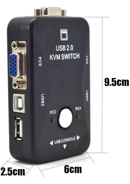 4509 2 Port USB To Kvm Switch Çoklu Pc Kasa Çoklayıcı indirimleri
