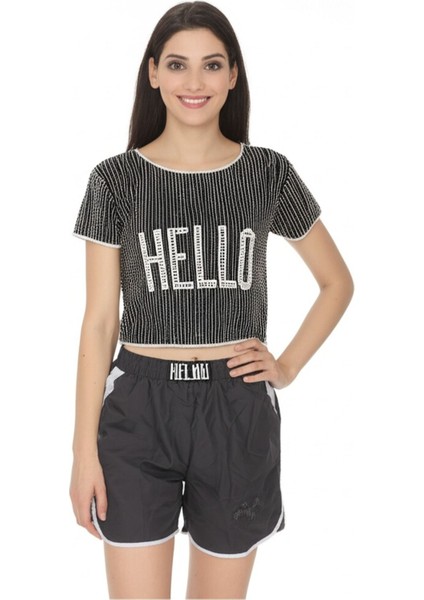 Kadın Plaj ve Deniz Şortu Günlük Hızlı Kurur Esnek Cepli Bağcıklı Rahatkesim OPKPDS26OPMOD175