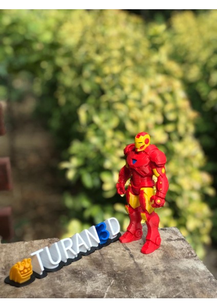 🦾 Kırmızı Zırhlı Süper Kahraman Figürü – 15 cm | TURAN3D fiyatları