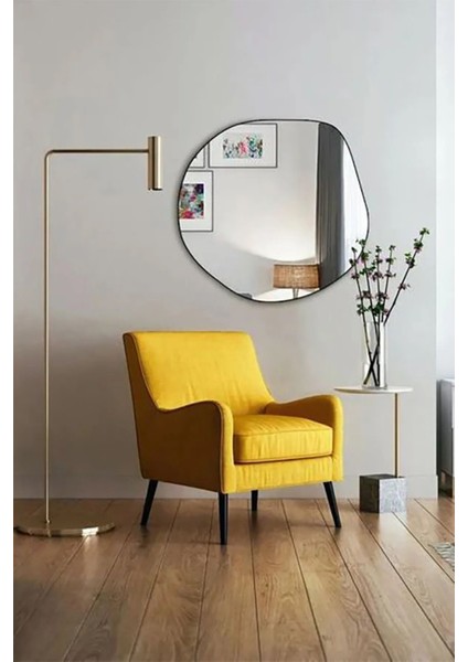 Modern Siyah Dalgalı Duvar Aynası, Şık ve Dekoratif 2'li Set fiyatları