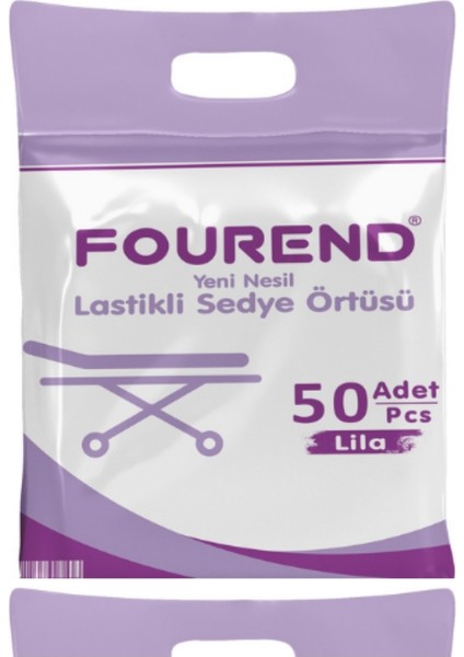 Yeni Nesil Lastikli Lila Sedye Örtüsü 50'li Paket