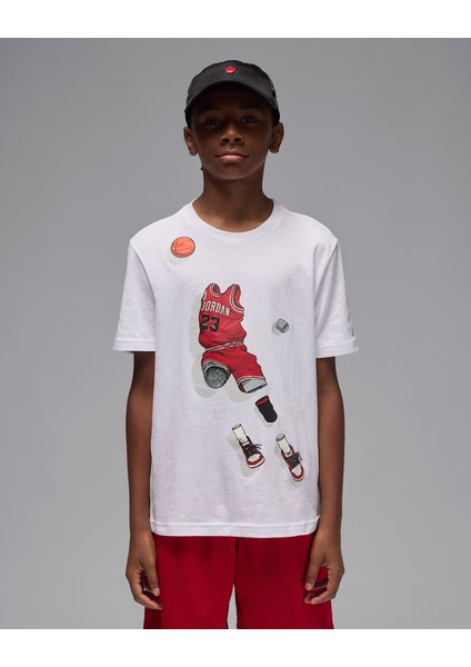 Nıke Jordan Jdb Ghost Man Ss-Tee Erkek Çocuk Tişört 95F159