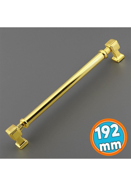 Mobilya Çekmece Mutfak Dolabı Dolap Kulpları Kulb 19.2 cm Gold Altın Metal Kulp 192 mm