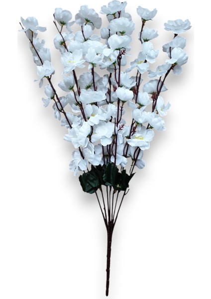 Yapay Bahardalı Japon Kiraz Çiçeği Demeti 7 Dallı 56 cm