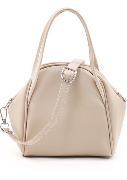 Vizon SHK132 Suni Deri, Fermuarlı Tek Bölmeli, Çıtçıt Detaylı ,el, Kol ve Omuz Çantası