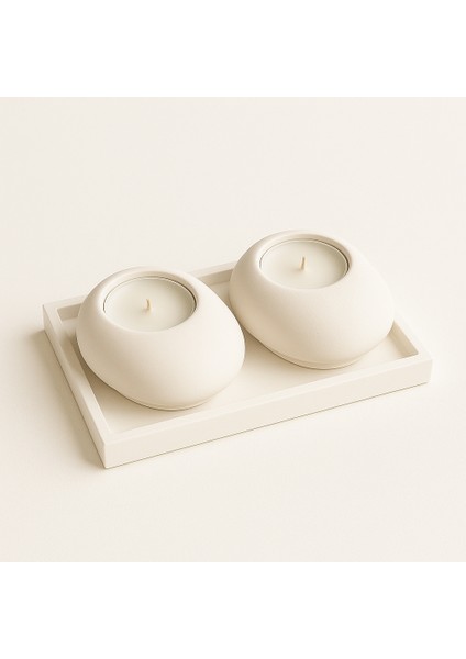 Argkristal 2li Tealight Tepsili 3 Parça modelleri