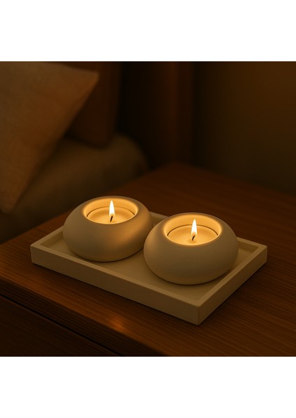Argkristal 2li Tealight Tepsili 3 Parça fırsatları