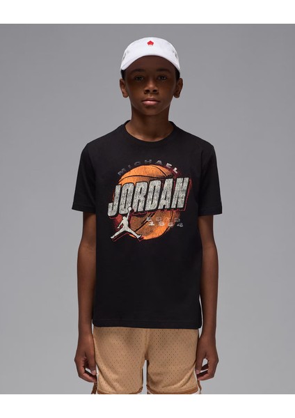 Nıke Jordan Jdb Dıstressed Chrome Erkek Çocuk Tişört 95F315
