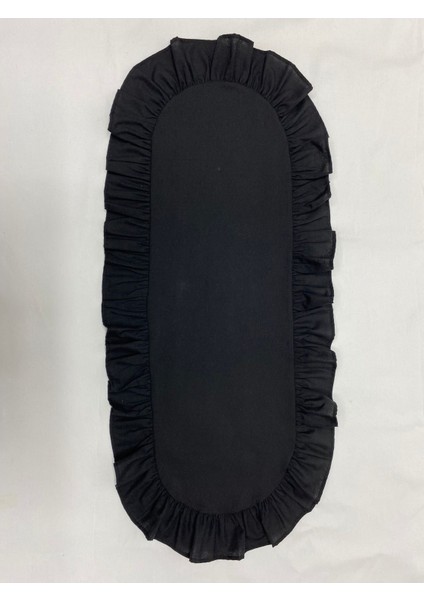 Fırfırlı Oval Runner, Pamuk Polyester, 30X80 Cm, Şık ve Zarif Ev Dekorasyon Ürünü fiyatları