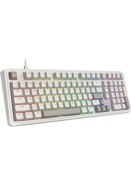 AK980 Red Switch Kablolu Mekanik Oyun Klavyesi- Rainbow Aydınlatmalı - Retro