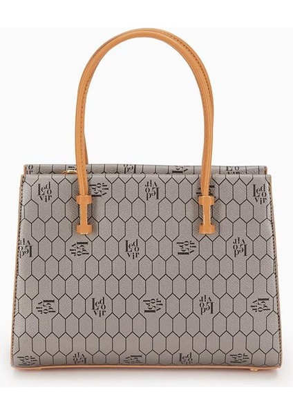 Platin Petek Baskılı Üç Gözlü Kadın El Çantası modelleri