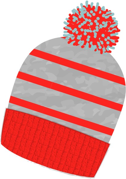 Wedze Çocuk Kayak Beresi - Gri/kırmızı - Grand Nord 500