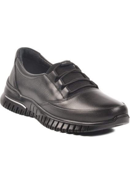 Siyah Hakiki Deri Kadın Casual Ayakkabı modelleri