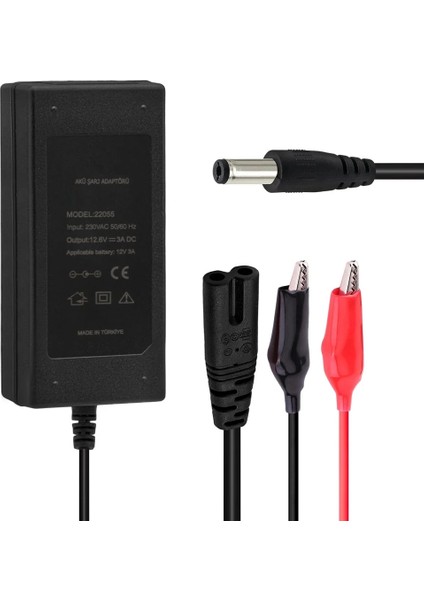 12.6V 3Ah Lithium Ion Battery Charger 5.5-2.5mm Lityum Ion Piller Için Uygun Şarj Cihazı
