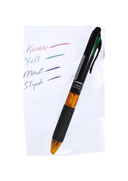 4 Renkli Tükenmez Kalem - Turuncu fiyatları